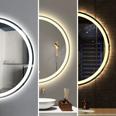 Espelho de casa de banho Moderno, Multifunctional, Iluminado por LED e Anti-Vapor