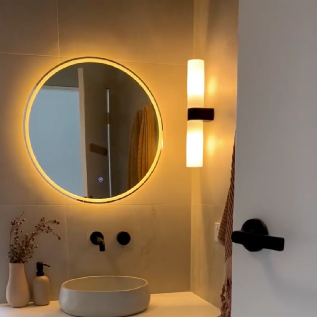Espelho de casa de banho Moderno, Multifunctional, Iluminado por LED e Anti-Vapor