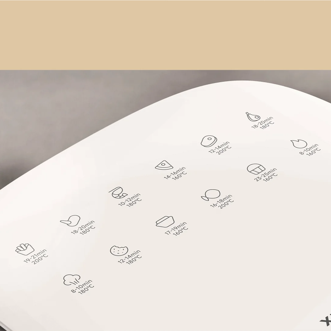 imagem dos programas da  fritadeira air fryer mi 6  litros